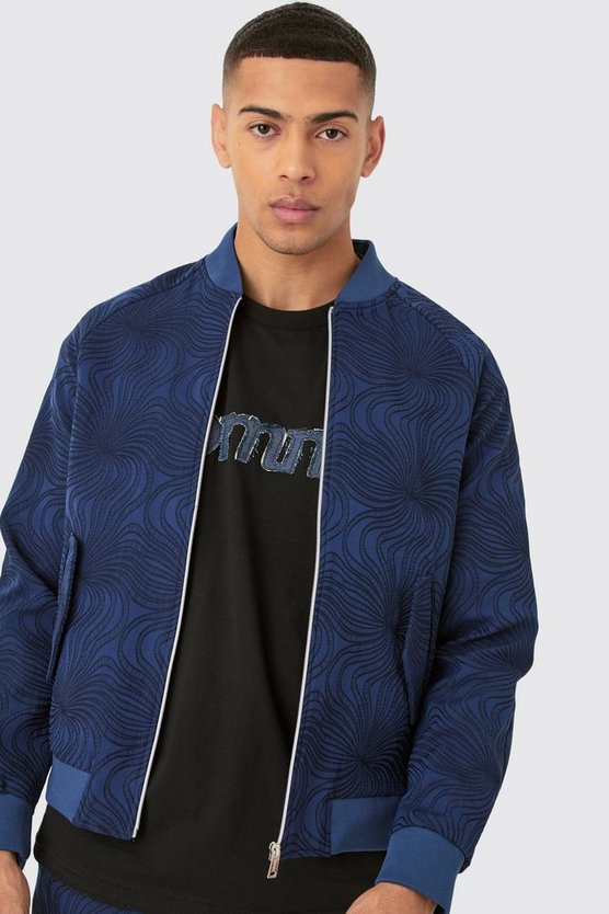 Strukturierte Bomberjacke