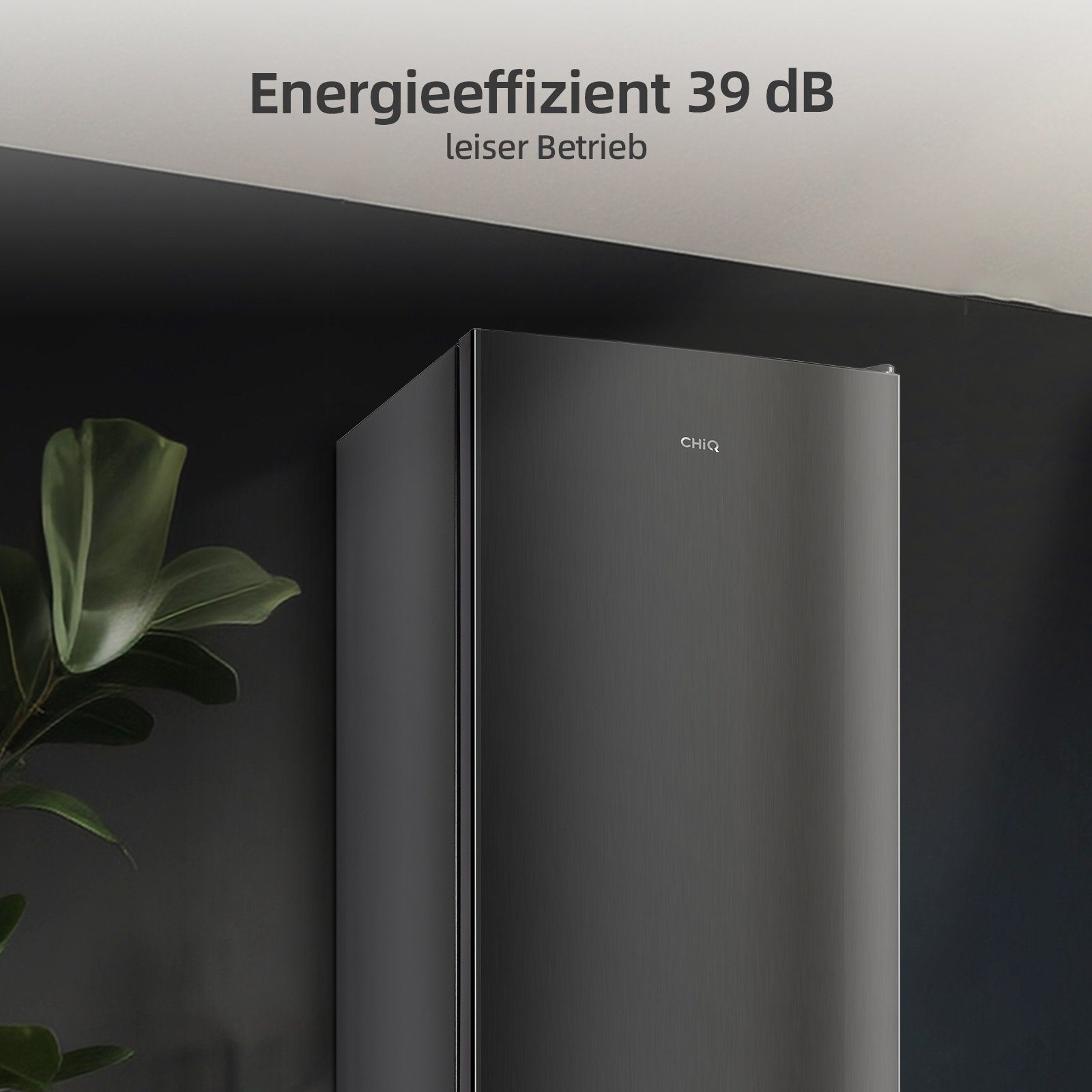 CHiQ Kühl-/Gefrierkombination CBM159LEBD, 144 cm hoch, 50 cm breit, 157L Kühlschrank,12 Jahre Garantie auf den Kompressor,Low-frost