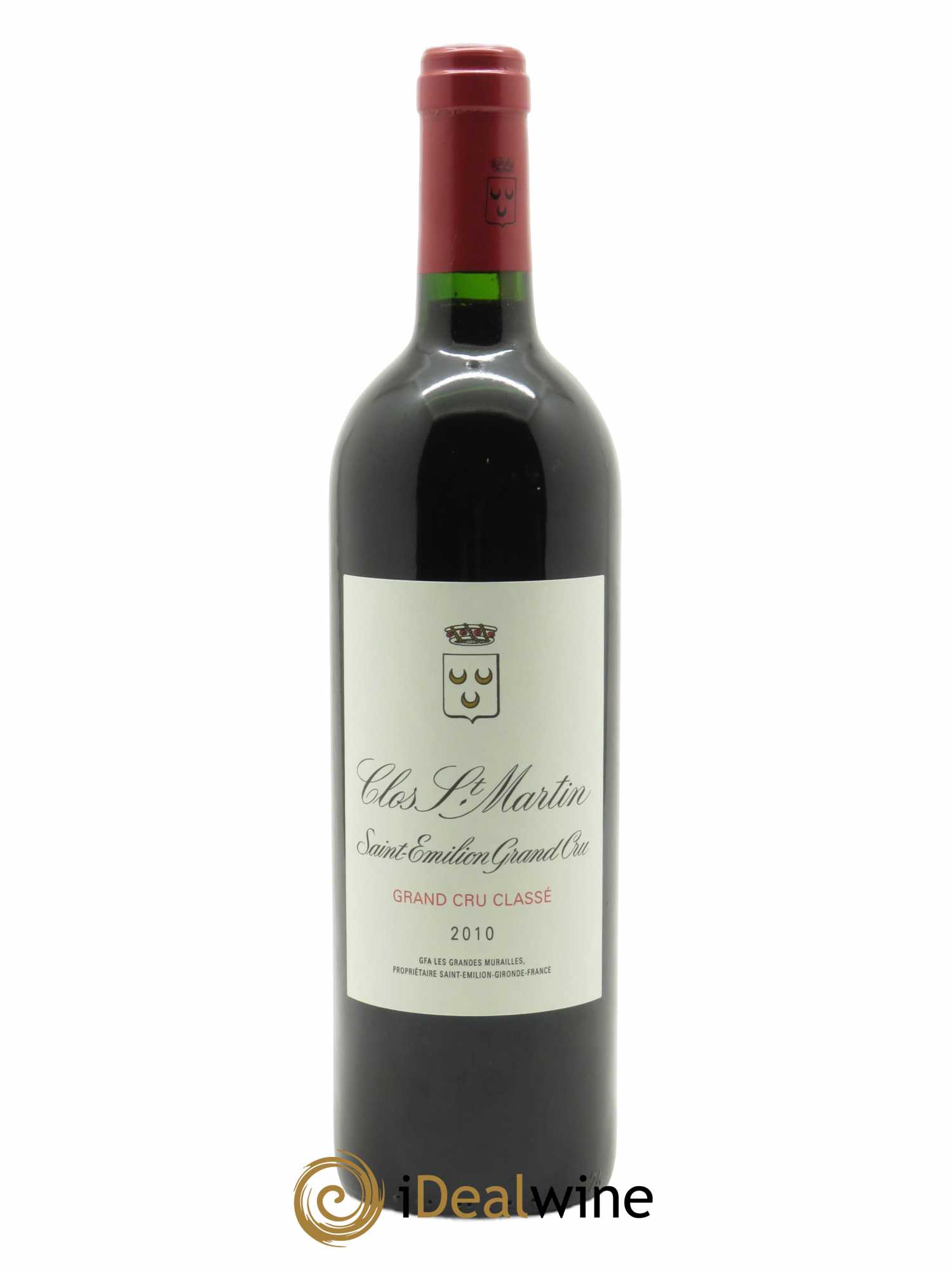 Clos Saint Martin Grand Cru Classé (CBO à partir de 12 bts) 2010 - Lot de 1 Bouteille