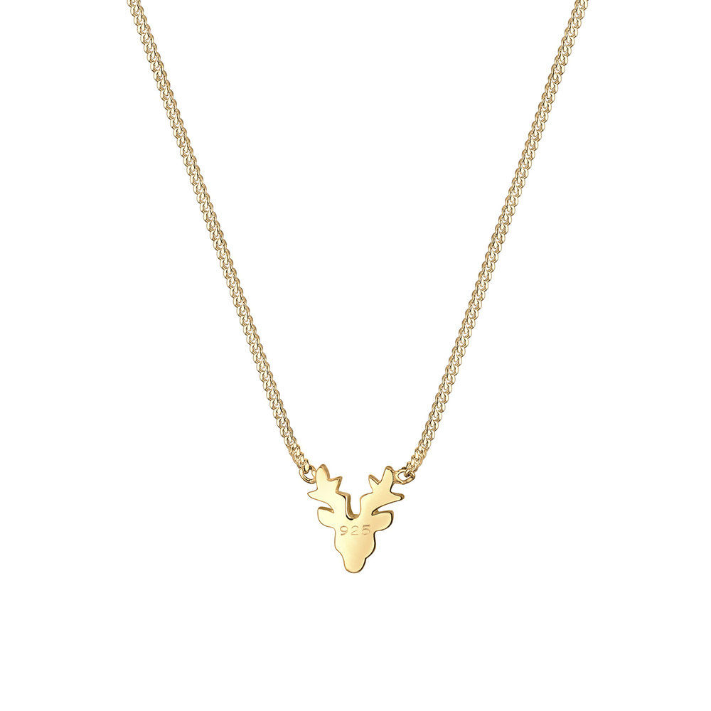 Elli Elli Collier Geweih Hirsch Traditionell 925 Sterling Silber Bijoux