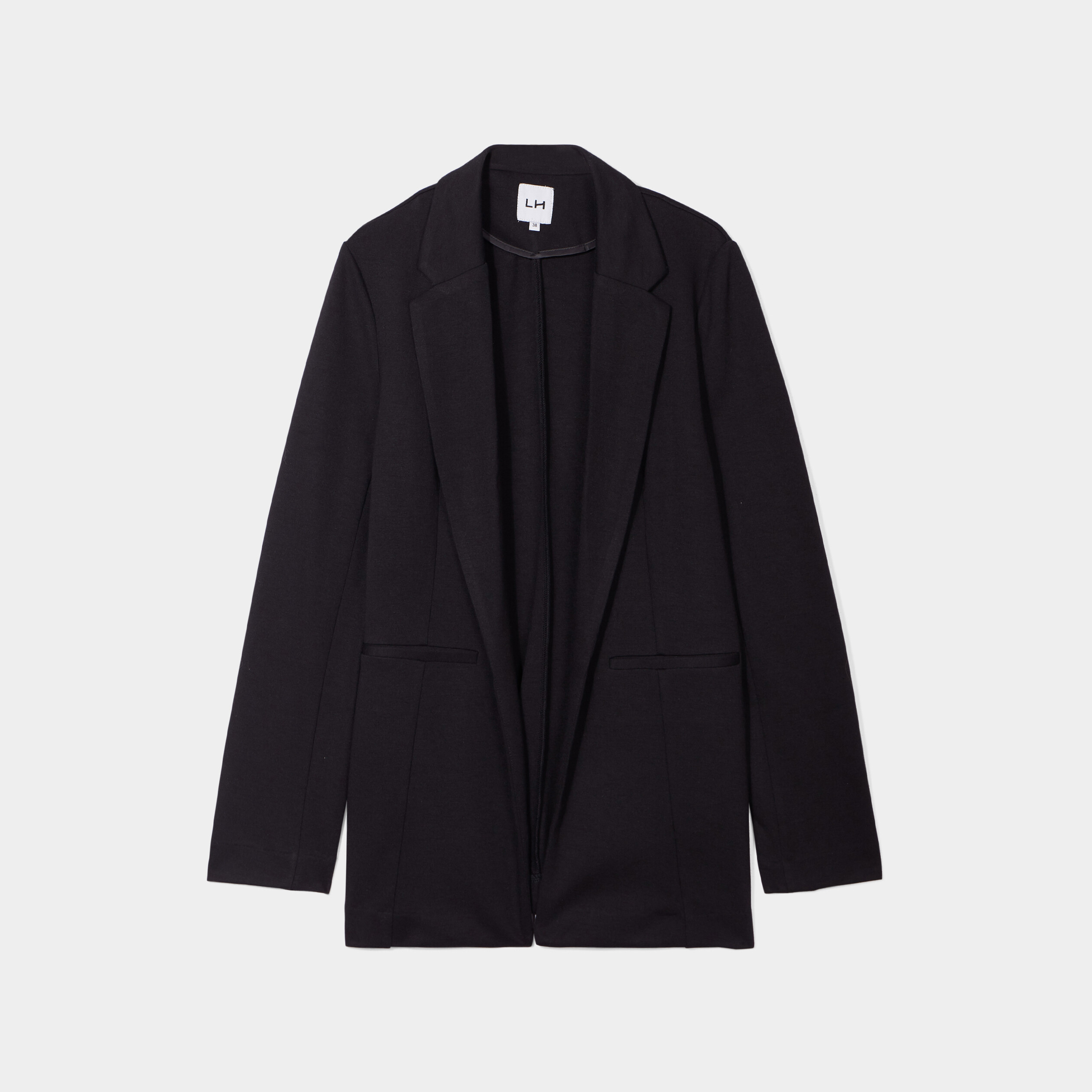 Veste blazer droite noir femme | La Halle