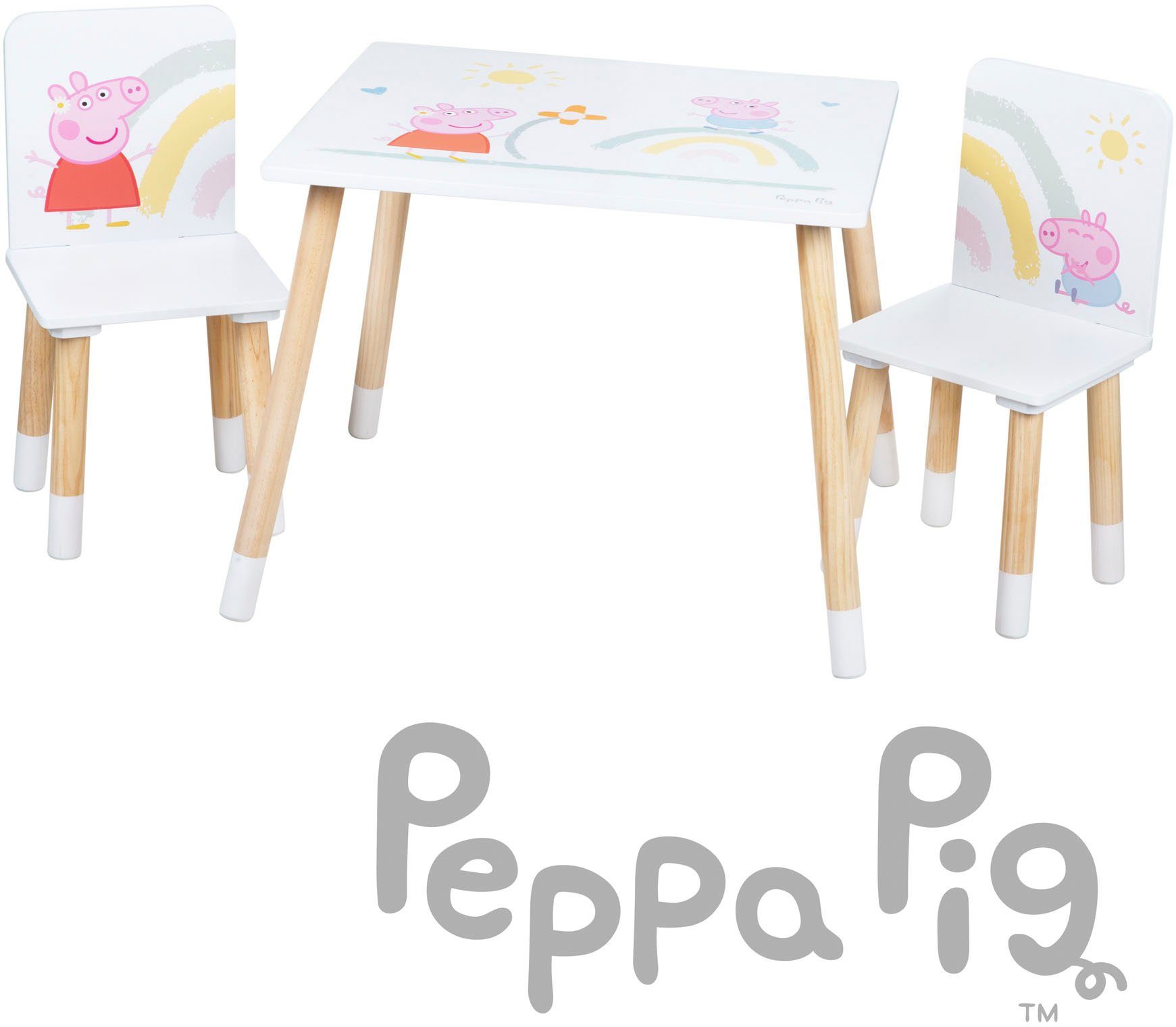 roba® Kindersitzgruppe Peppa Pig, (3-tlg)