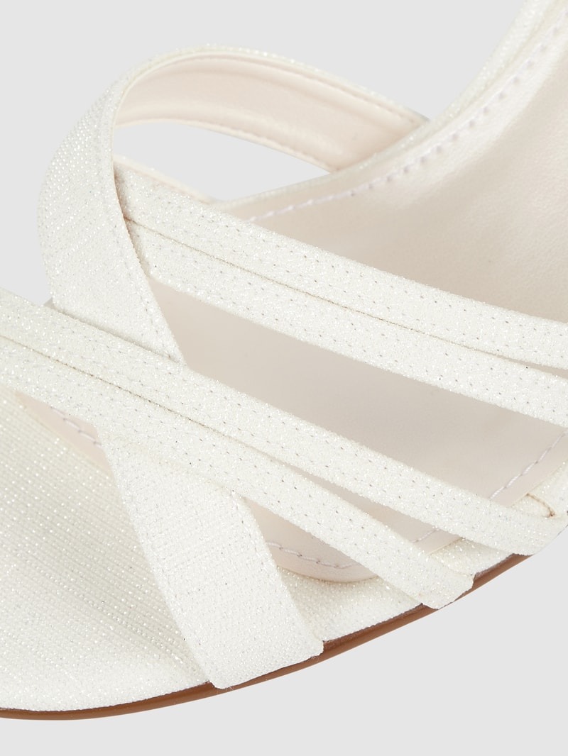 Sandaletten mit Dornschließe Modell 'Jayne' in offwhite