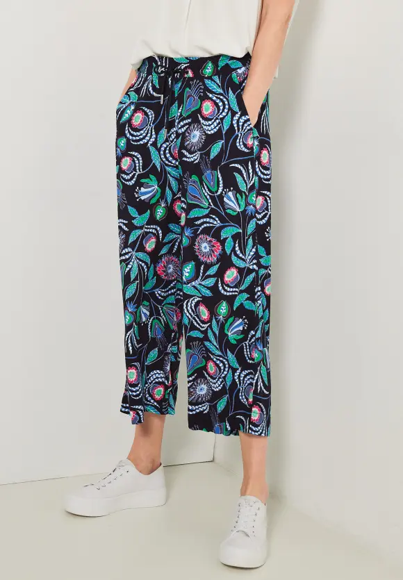 CECIL Casual Fit Printhose in 3/4