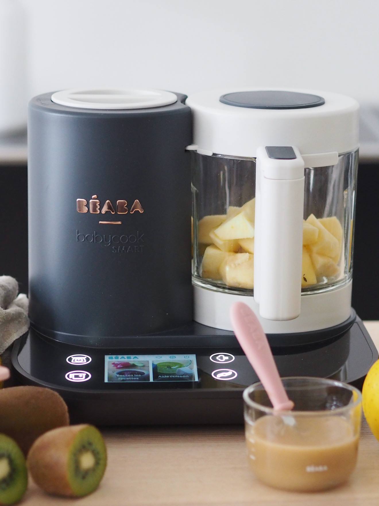 Beaba Babykostzubereiter Babycook SMART BEABA - anthrazit/weiß