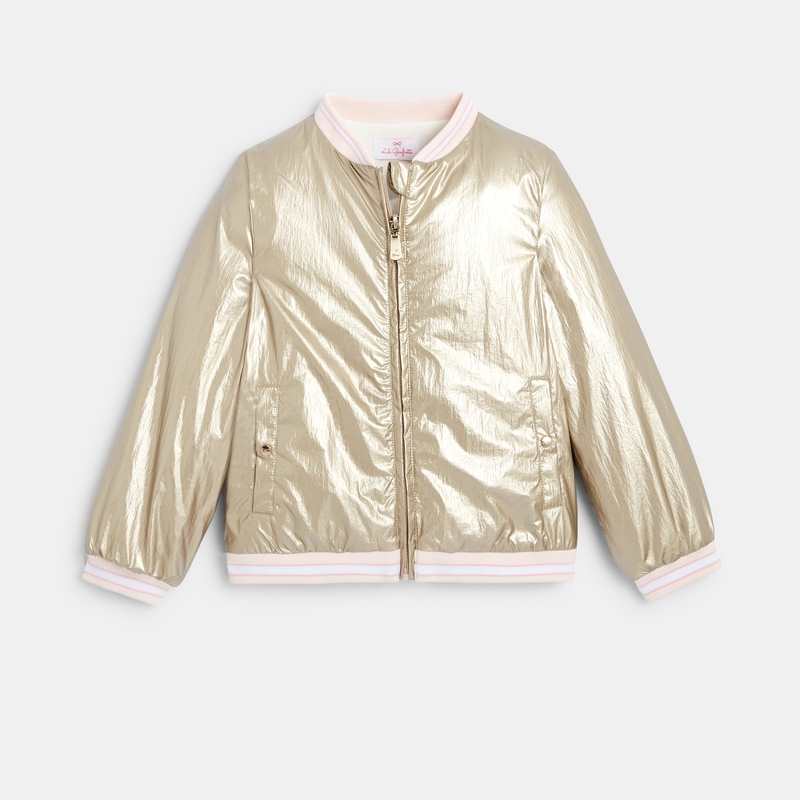 Veste dorée Lili Gaufrette jaune fille