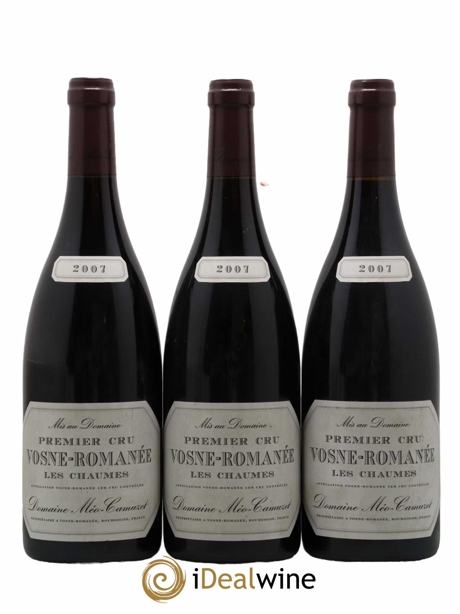 Vosne-Romanée 1er Cru Les Chaumes Méo-Camuzet (Domaine)  2007 - Lot de 3 Bouteilles