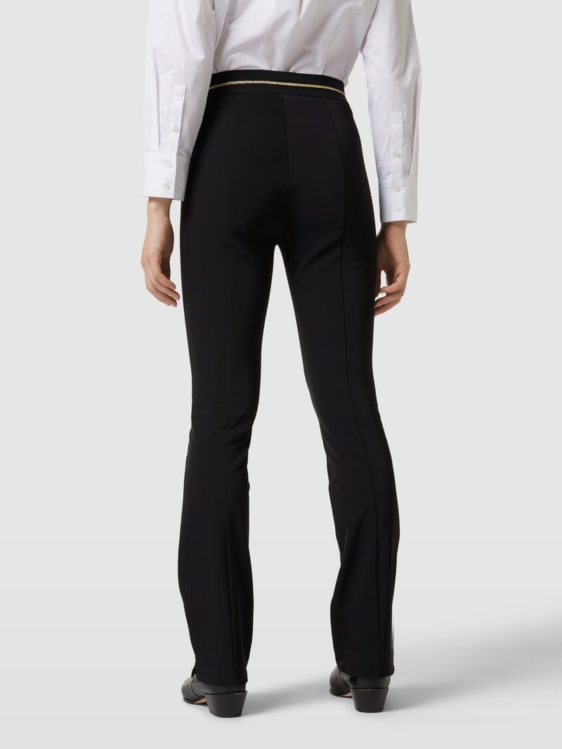 Feminine Fit High Waist Hose mit elastischem Bund in schwarz