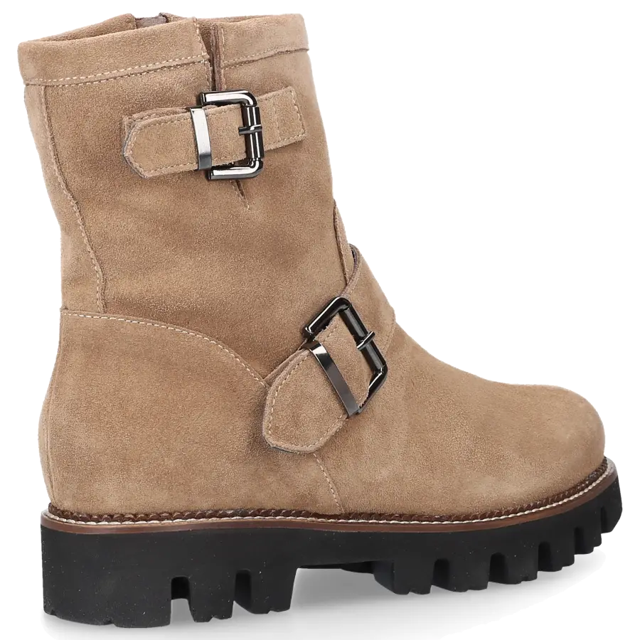 EN AVANT - Stiefeletten C022 Veloursleder - beige