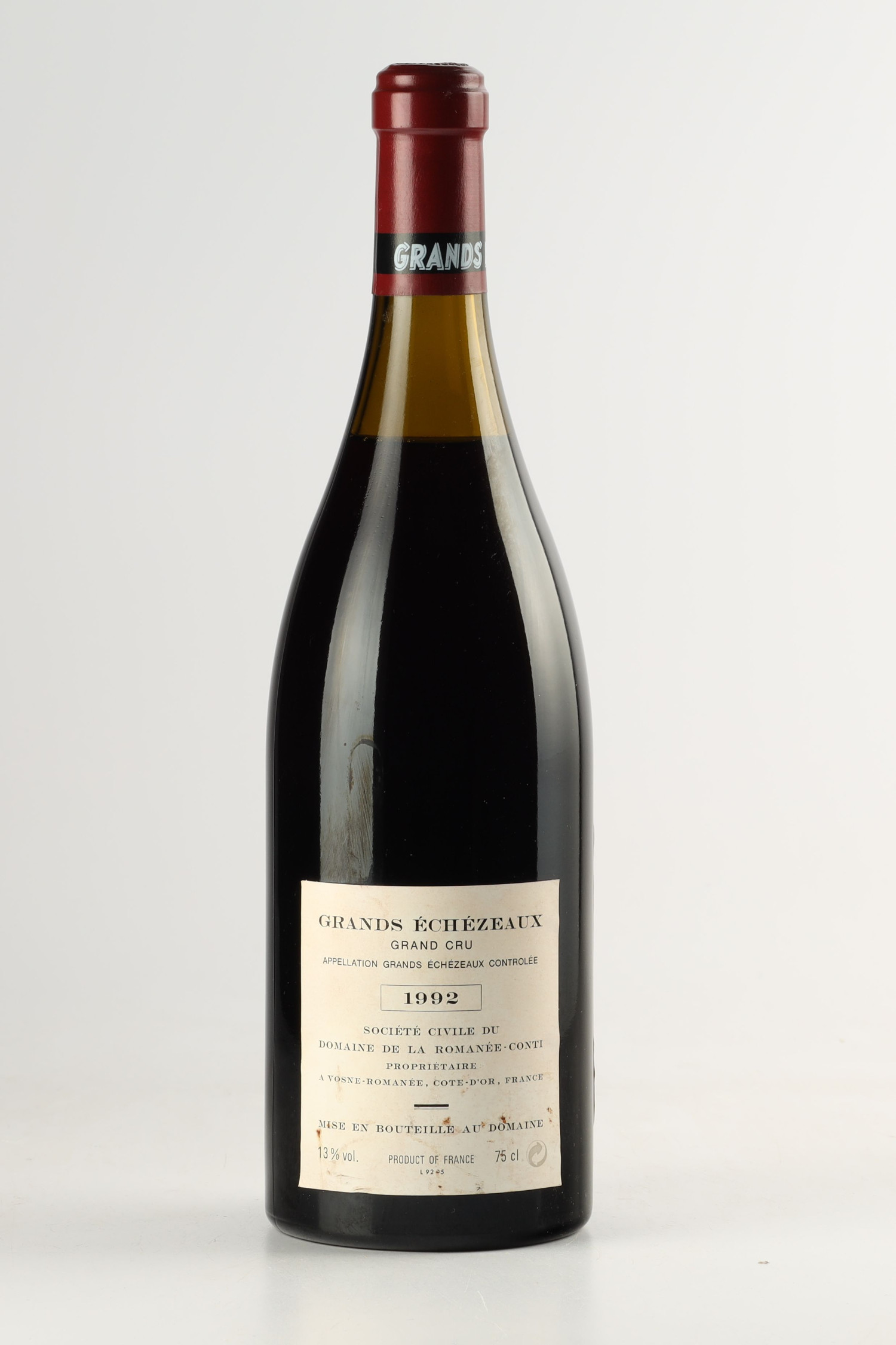Vin 1992 DOMAINE DE LA ROMANEE CONTI 1992, Grands Echezeaux. Vin ancien - SoDivin