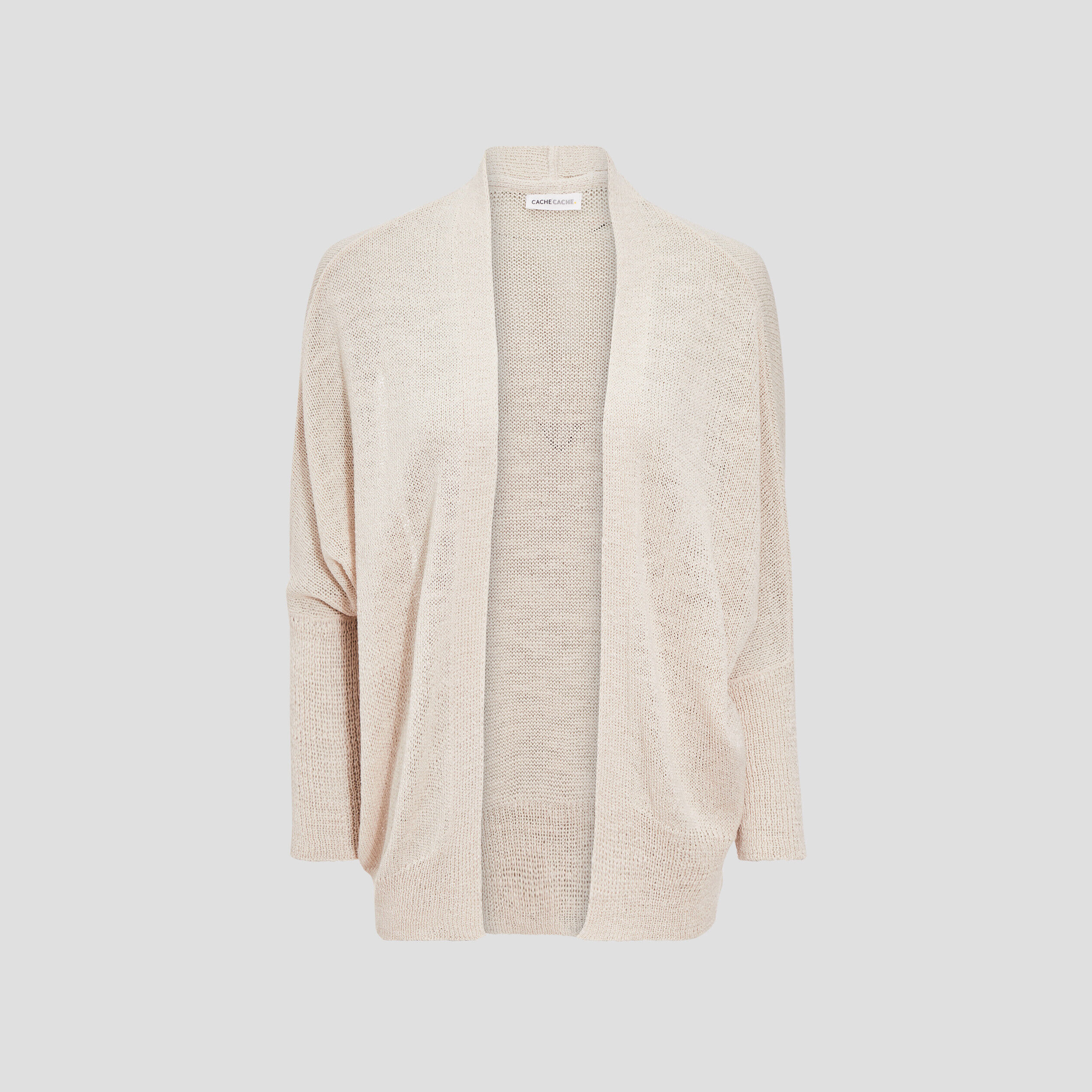 Gilet manches papillons ecru femme | Cache Cache