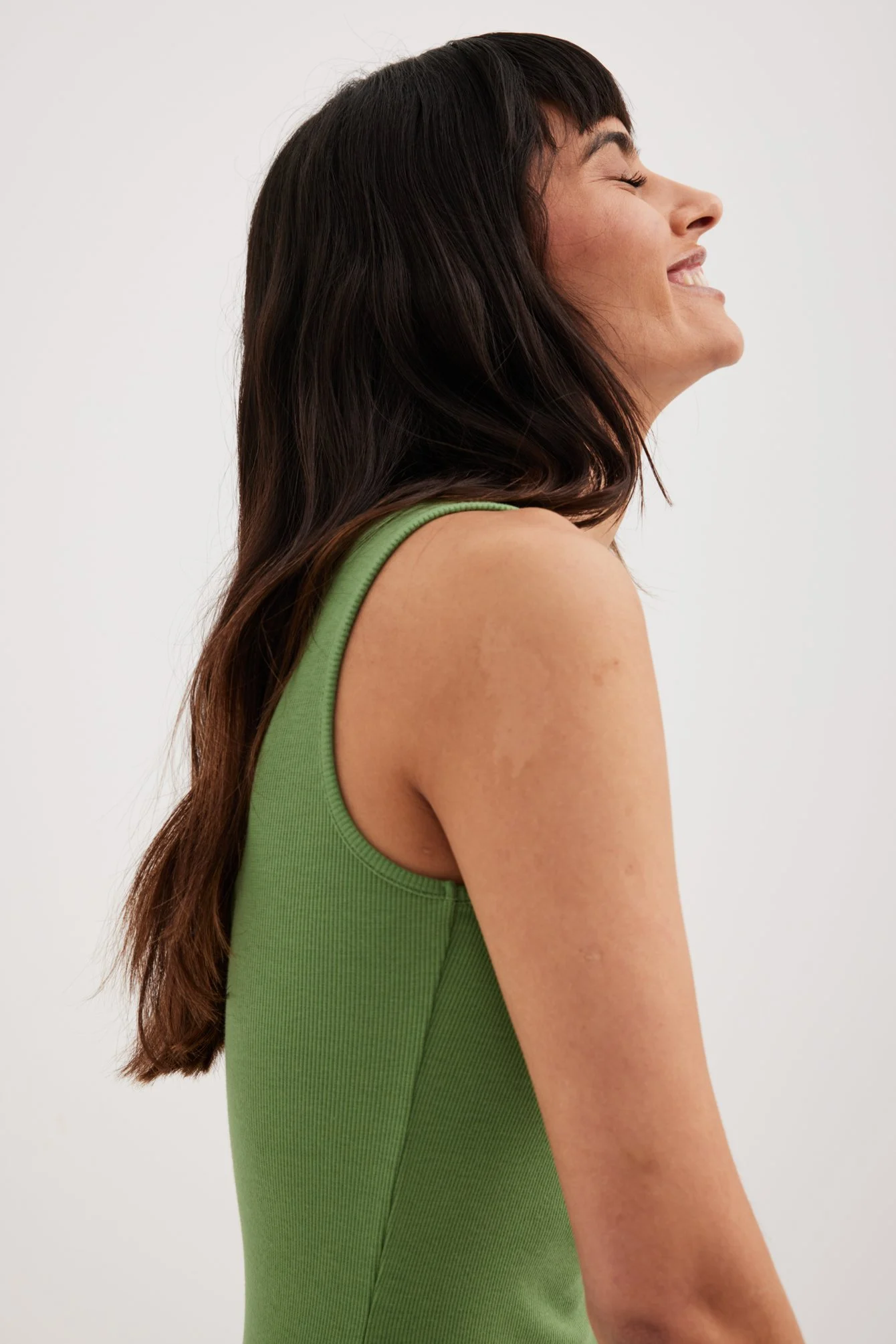 Recyceltes sanftes geripptes Maxikleid