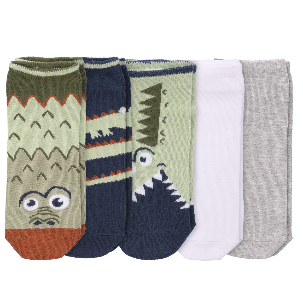 5 Paar Jungen Sneaker-Socken im Set
