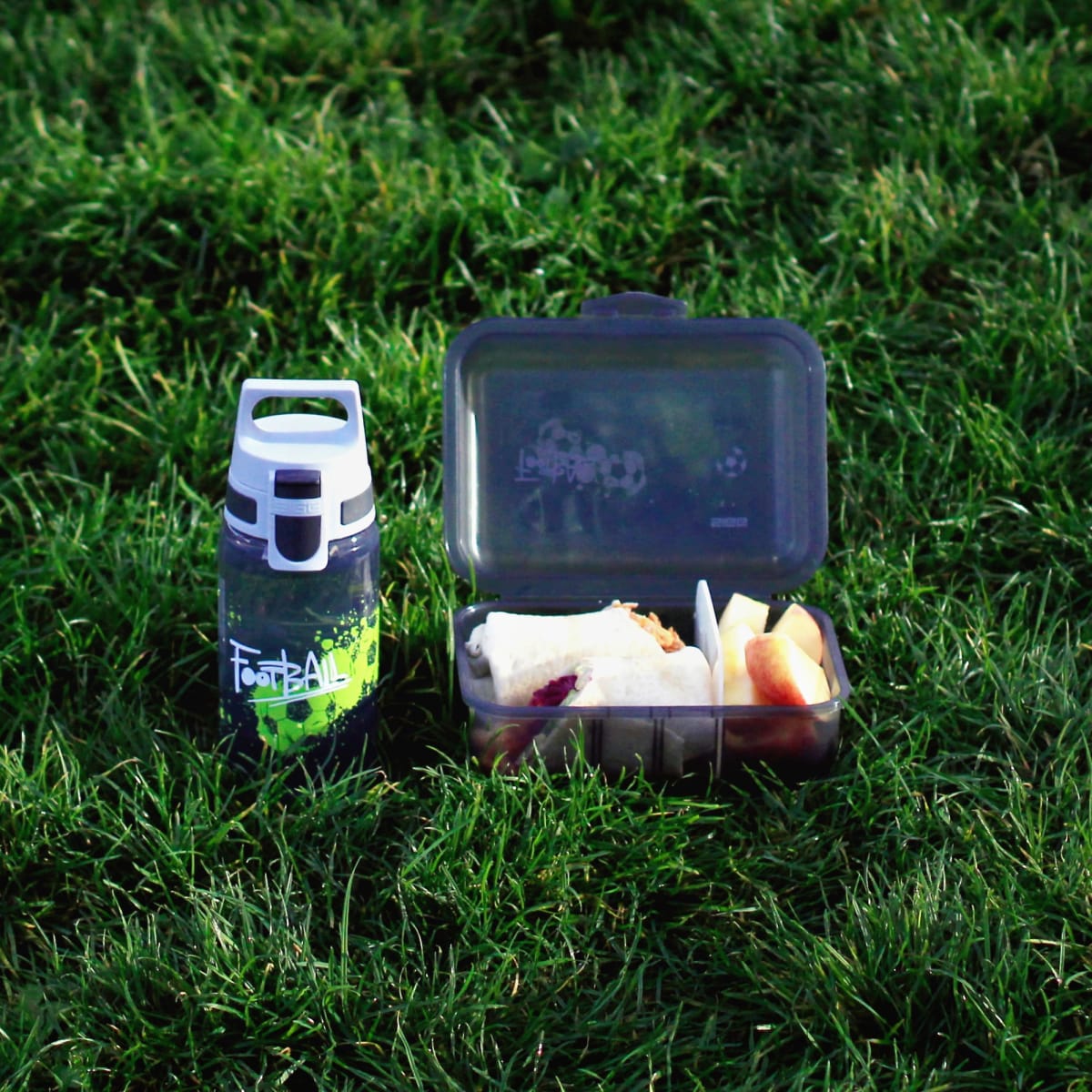 Set Lunchbox und Flasche VIVA anthrazit, 1 St