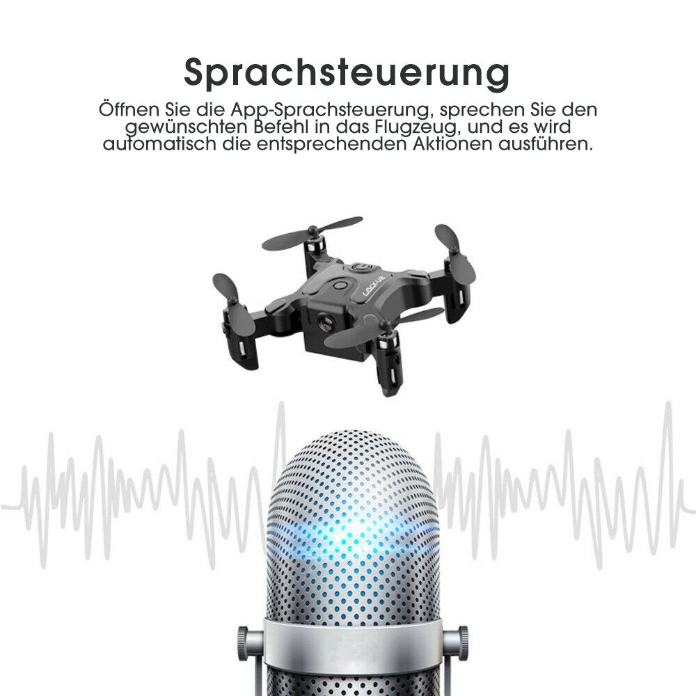 4DRC mit wifi Kamera für Kinder & Anfänger, mini, klappbar Spielzeug-Drohne (720P HD, Flugbahn Flug, Kopfloser Modus, Halten der Flughöhe, 3D-Flips)