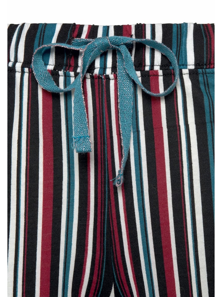s.Oliver Schlafhose in blau-gestreift-weinrot günstig kaufen