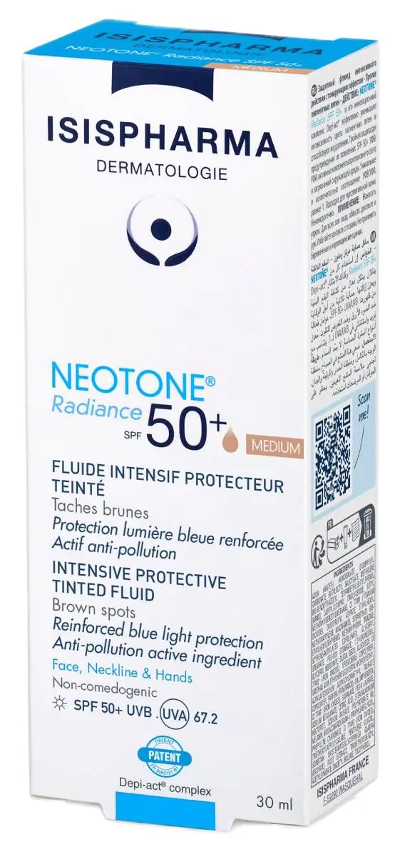 Isispharma Neotone Radiance SPF50+ - Serum koji uklanja diskoloracije kože do srednje nijanse.