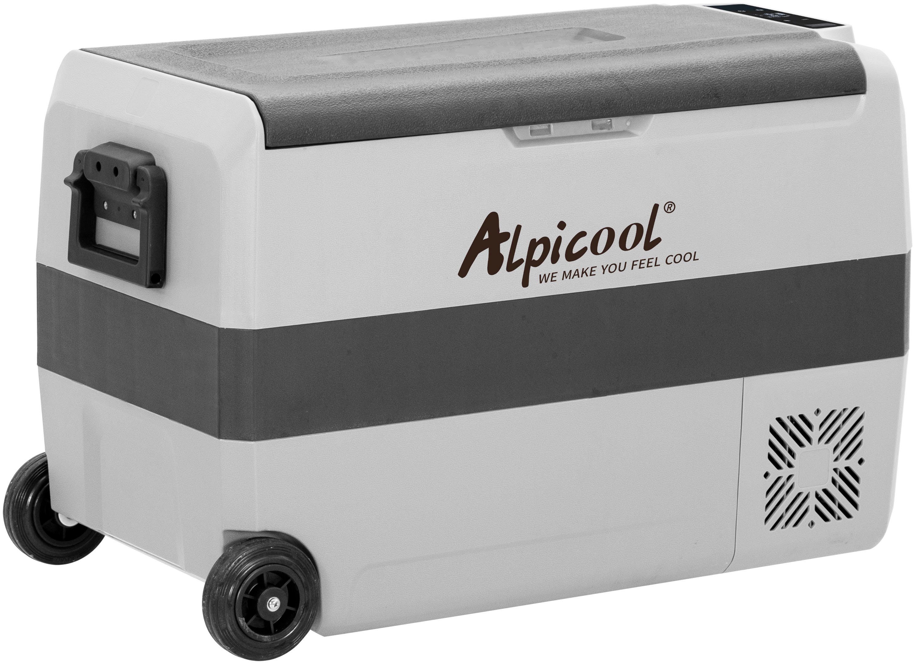 ALPICOOL Elektrische Kühlbox T50, 50 l, Kompressor-Kühlbox, im Fahrzeug und zu Hause nutzbar