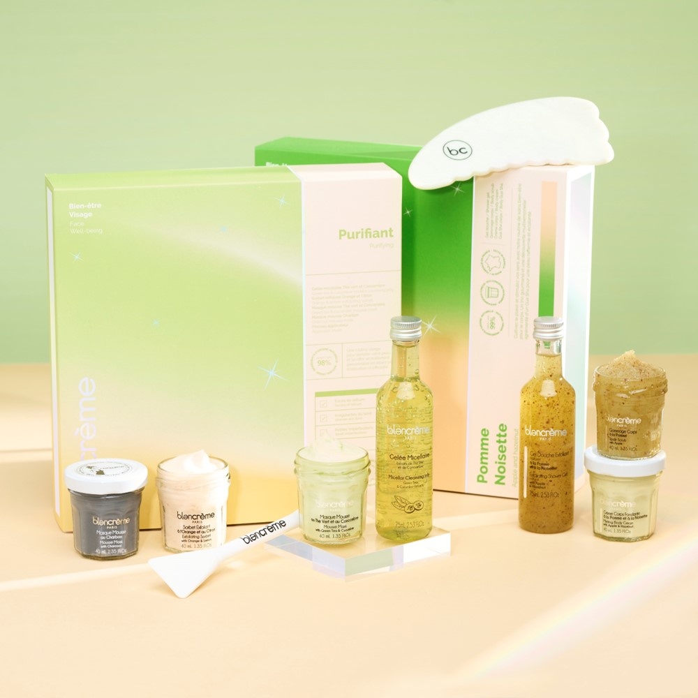 Blancreme Coffret Gua Sha Pomme Noisette Edition Limitée Noël 2023 Soins Corps