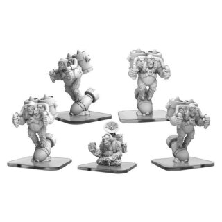 Monsterpocalypse Ape Bombers & Command Ape Empire of the Apes Units (metal)