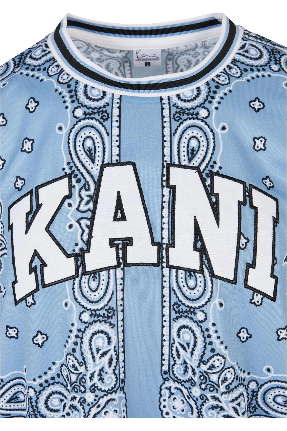 KARL KANI  Herren KM222-013-1 Serif Paisley Mesh T-Shirt