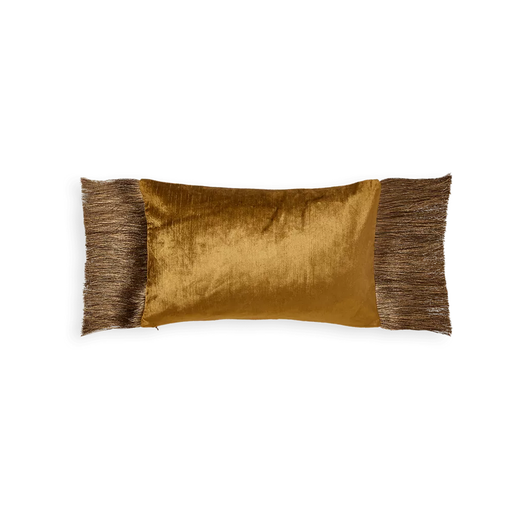 Housse de coussin House of Rituals Collection Vellore, en velours de coton, 50 x 30 cm