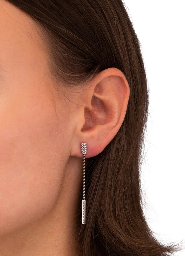 Buddha to Buddha Ellen single silver stud earring