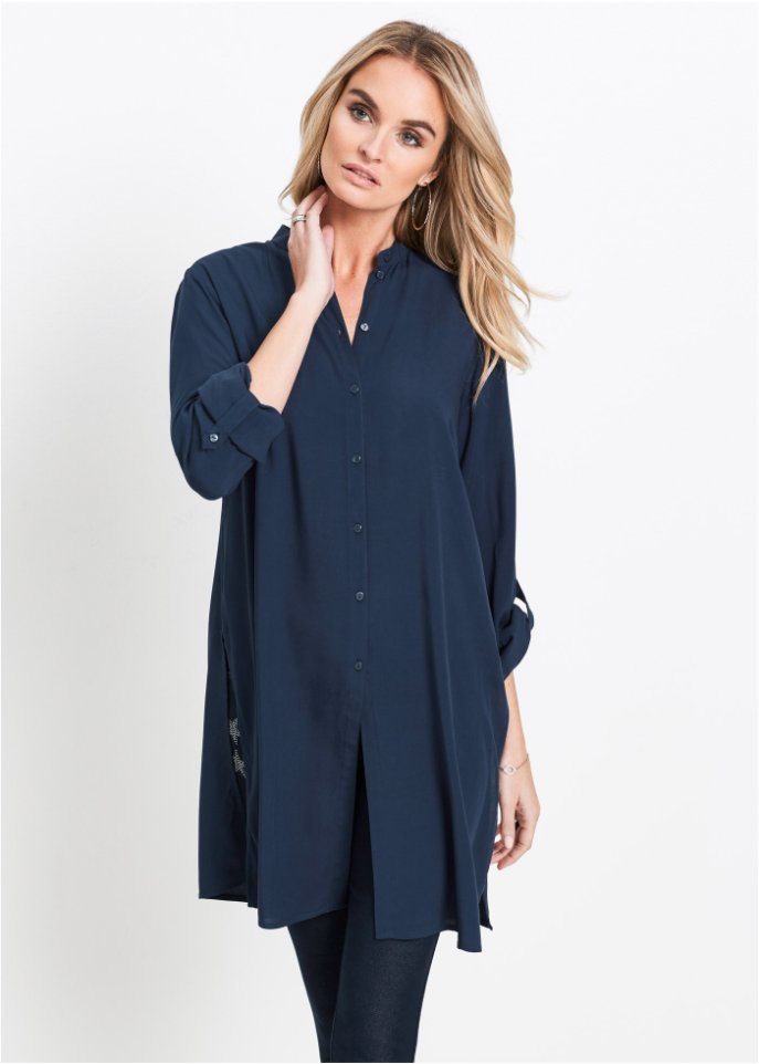 Viskose Longbluse