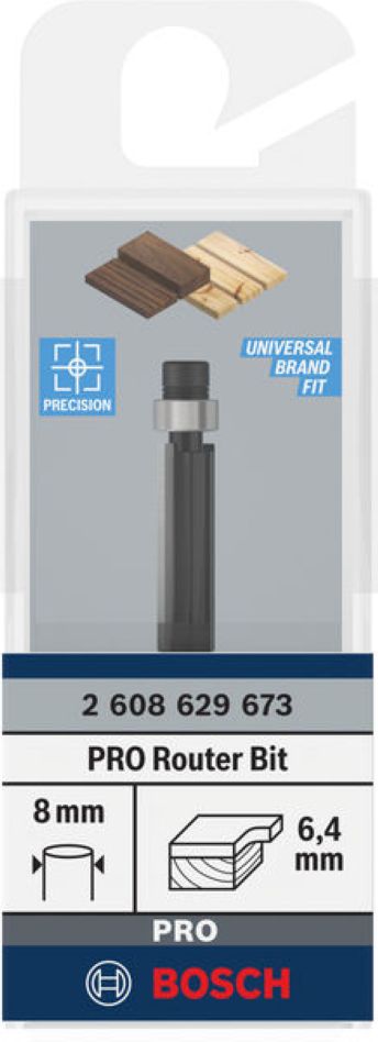 Accesorios Bosch Blue 2608629673 PRO Edge Router 8 mm D1 635 mm L 20 mm
