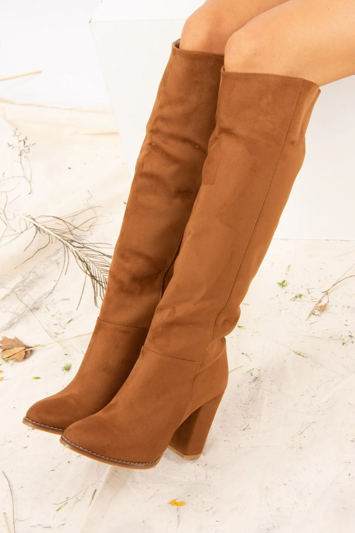 Fox Shoes  Braune Wildlederstiefel für Damen G922920502