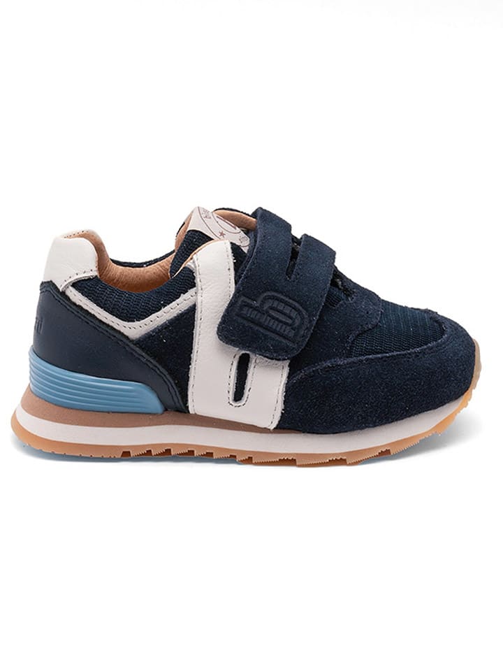 bisgaard Leder-Sneakers in Dunkelblau günstig kaufen
