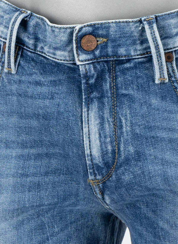 Alberto, Jeans Slipe, Tapered Fit, Bio Baumwoll-Stretch, blau