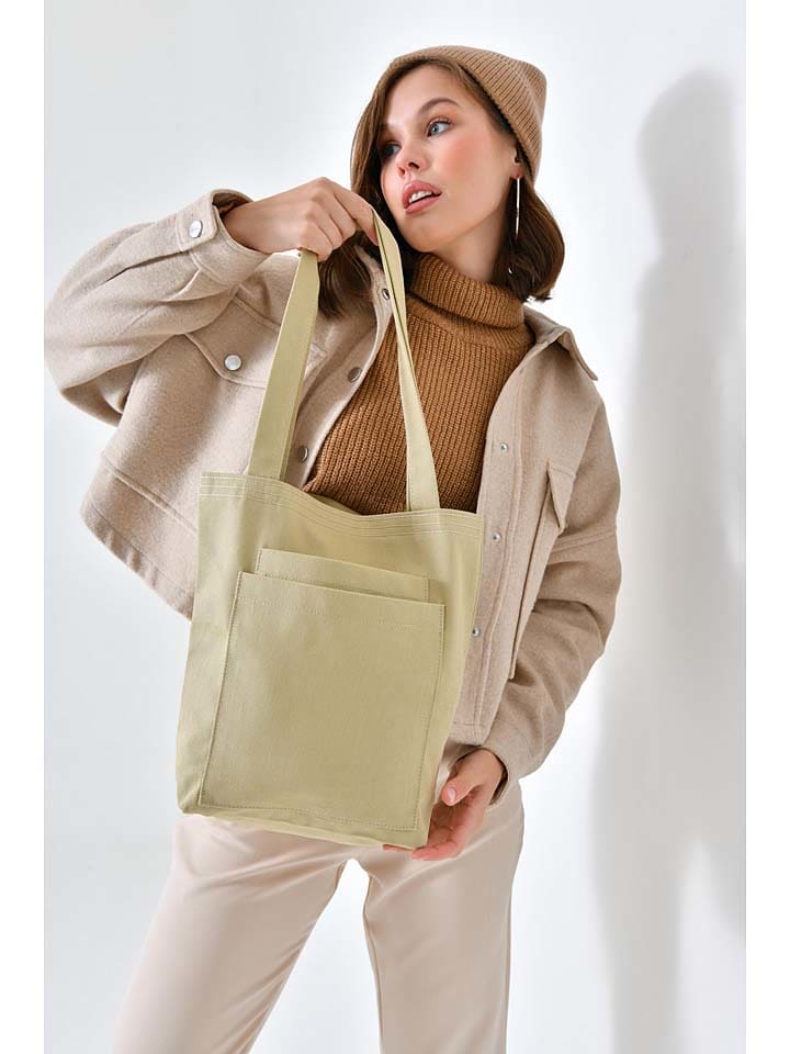 BAGmori Schultertasche in Gelb - (B)33 x (H)45 x (T)10 cm günstig kaufen onesize
