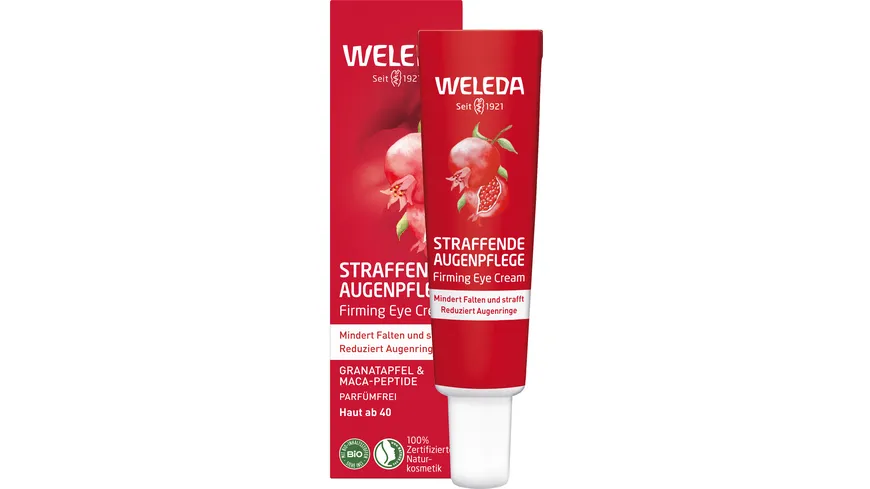 Weleda GRANATAPFEL Straffende Augenpflege Granatapfel & Maca-Peptide 12 ml