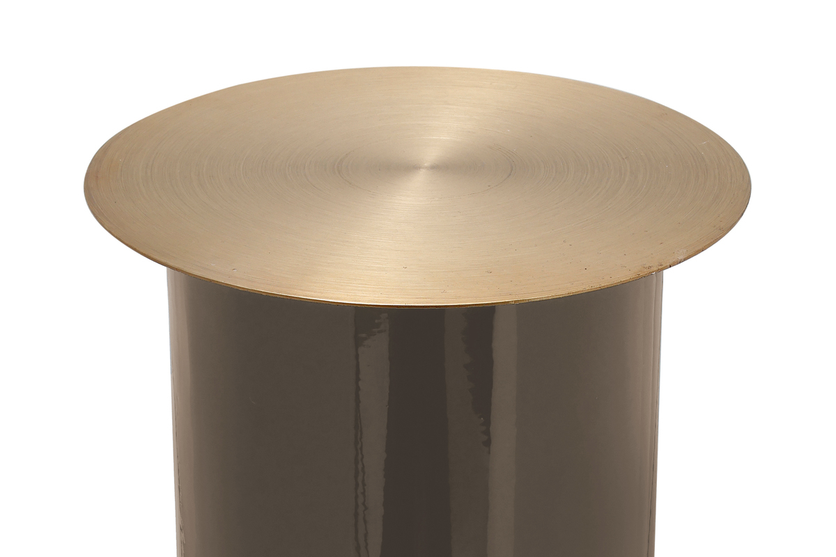 Kayoom Bodenkerzenständer Art Deco 165 Taupe / Gold