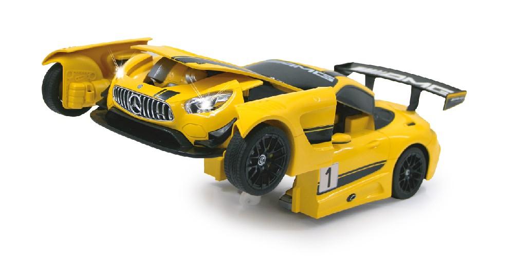 Jamara e.K. JAMARA Mercedes-Benz AMG GT3 1:14 gelb 2,4GHz transformable