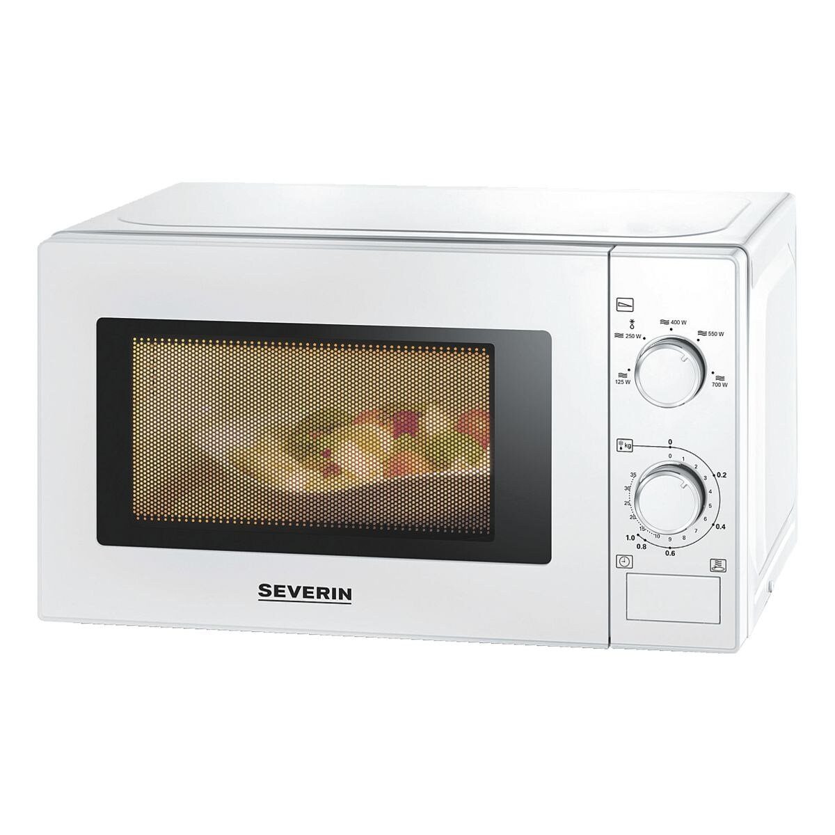 Severin Mikrowelle 7770, 20 l, 5 Stufen inkl. Auftauen, Timer, 700 W