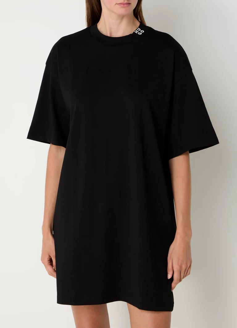 Vestido camiseta corto con logo Namaui de HUGO BOSS