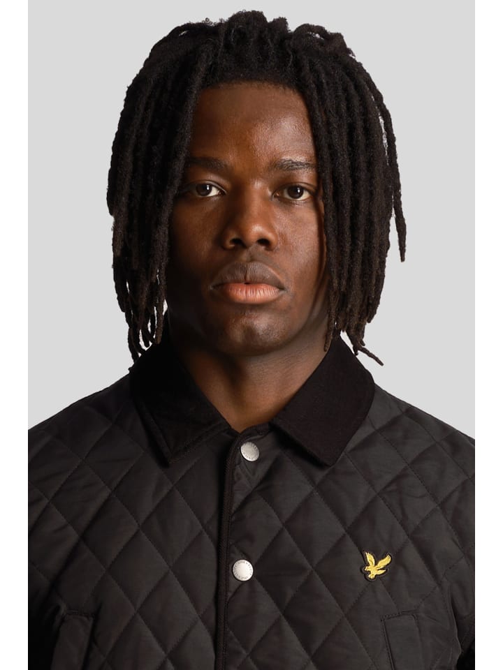 Lyle & Scott Steppjacke in Schwarz günstig kaufen S