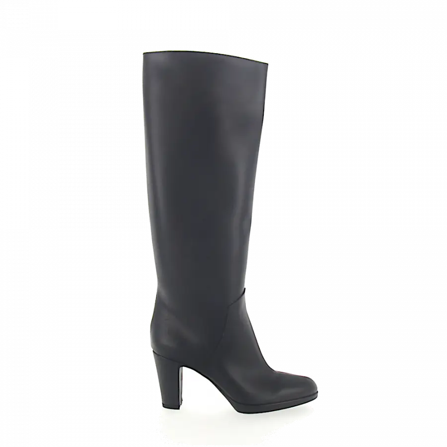Sergio Rossi - Stiefel Schwarz Glattleder schwarz - schwarz