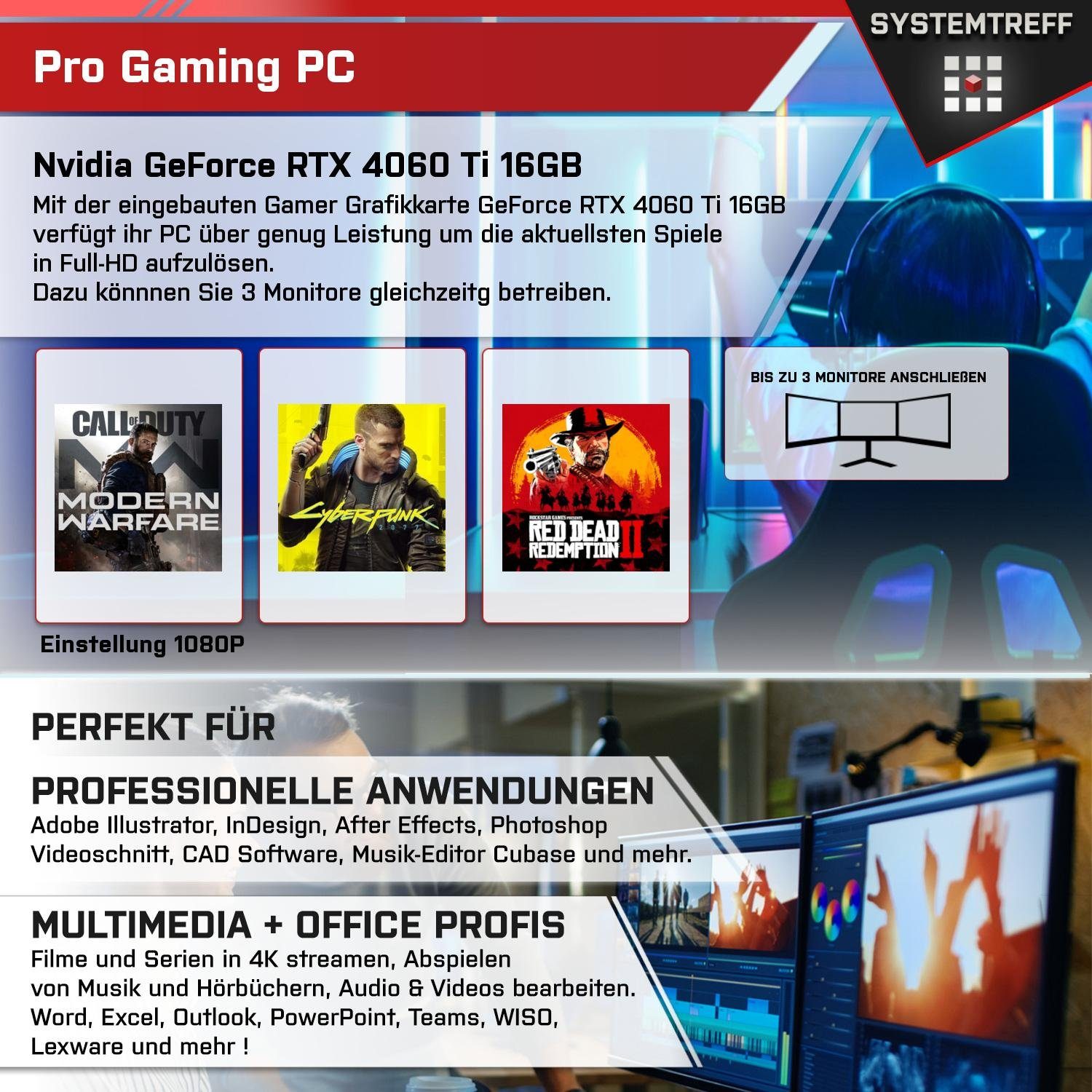 SYSTEMTREFF Gaming-PC-Komplettsystem (27