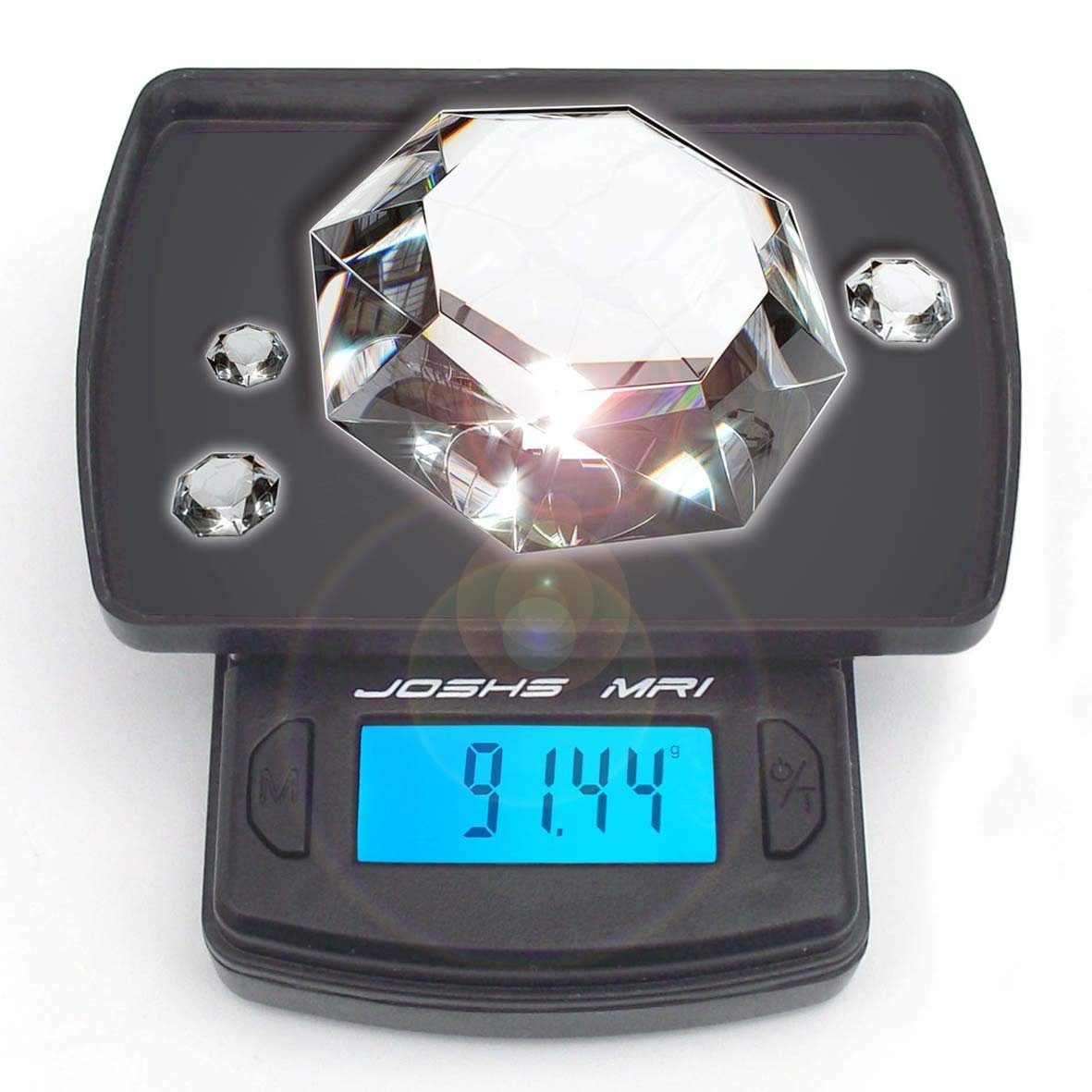 Joshs Feinwaage Digitale Taschenwaage MR1 - 100g x 0,01 g Feinwaage Goldwaage