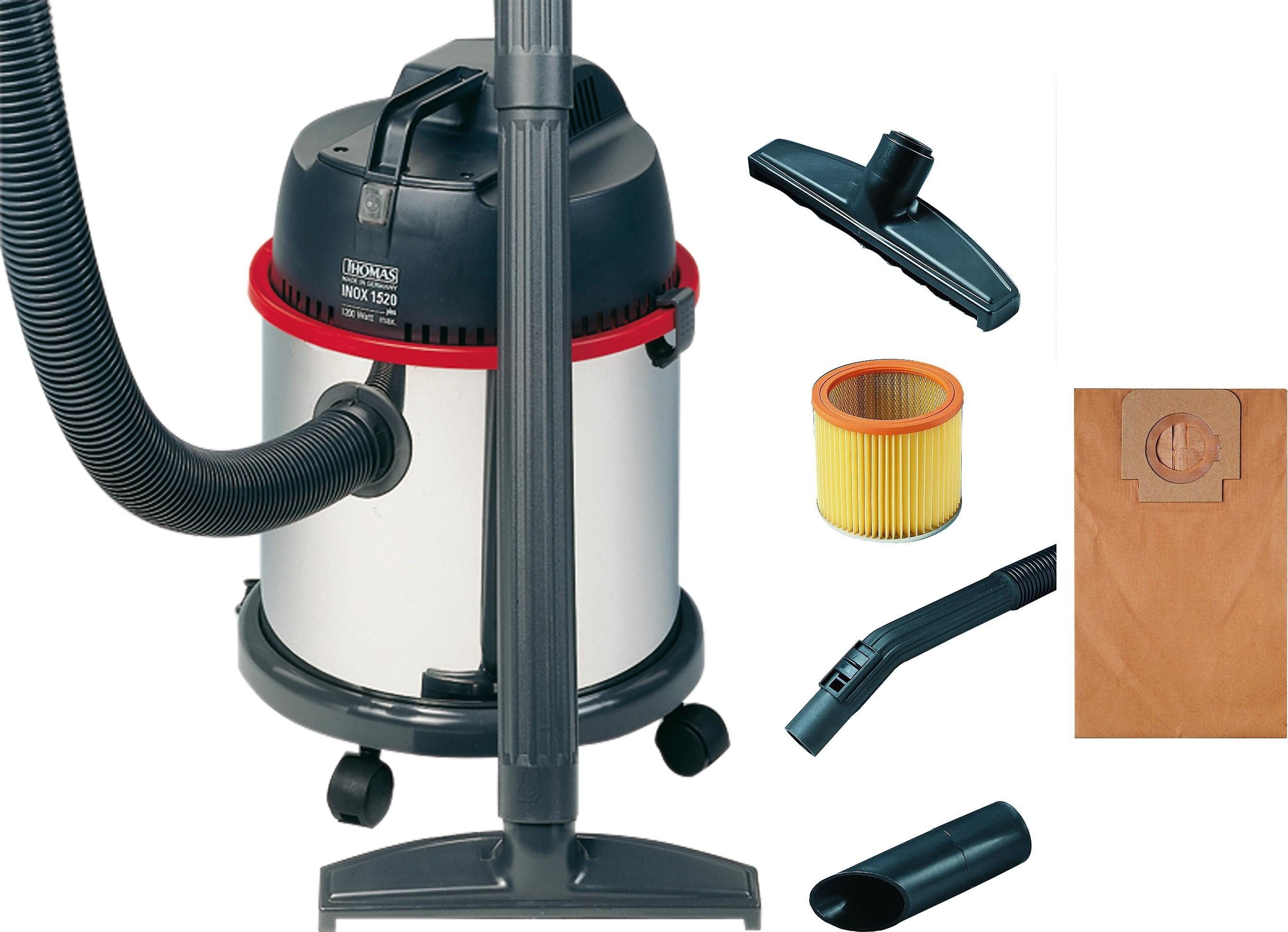 Thomas Nass-Trocken-Sauger INOX 1520 PLUS, 1500 W, mit Beutel