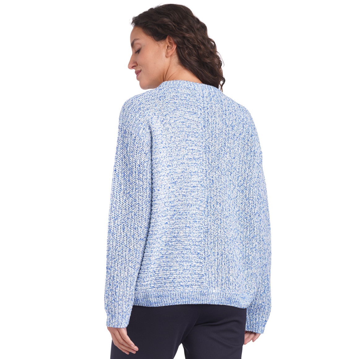Damen Strickpullover mit Rundhalsausschnitt