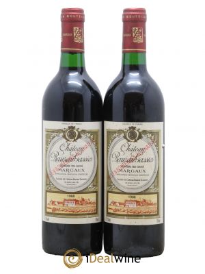 Château Rauzan-Gassies 2ème Grand Cru Classé  1988 - Lot de 2 Bouteilles