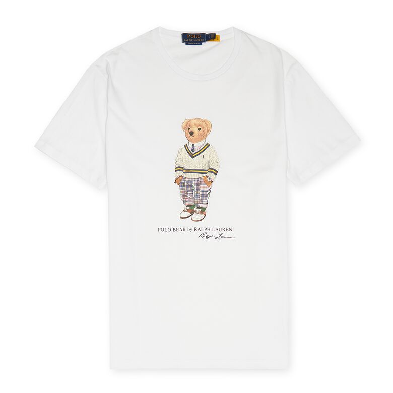 Polo Ralph Lauren Short Sleeve T-Shirt white prp hptn bear