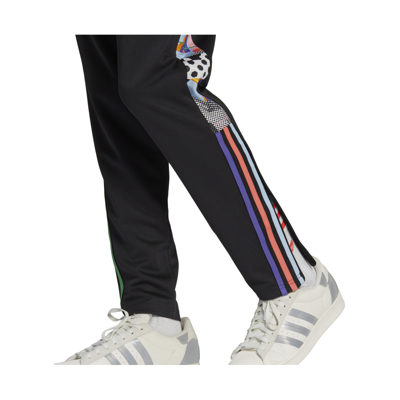 adidas Tiro Pride Trainingshose Schwarz Blau Rot