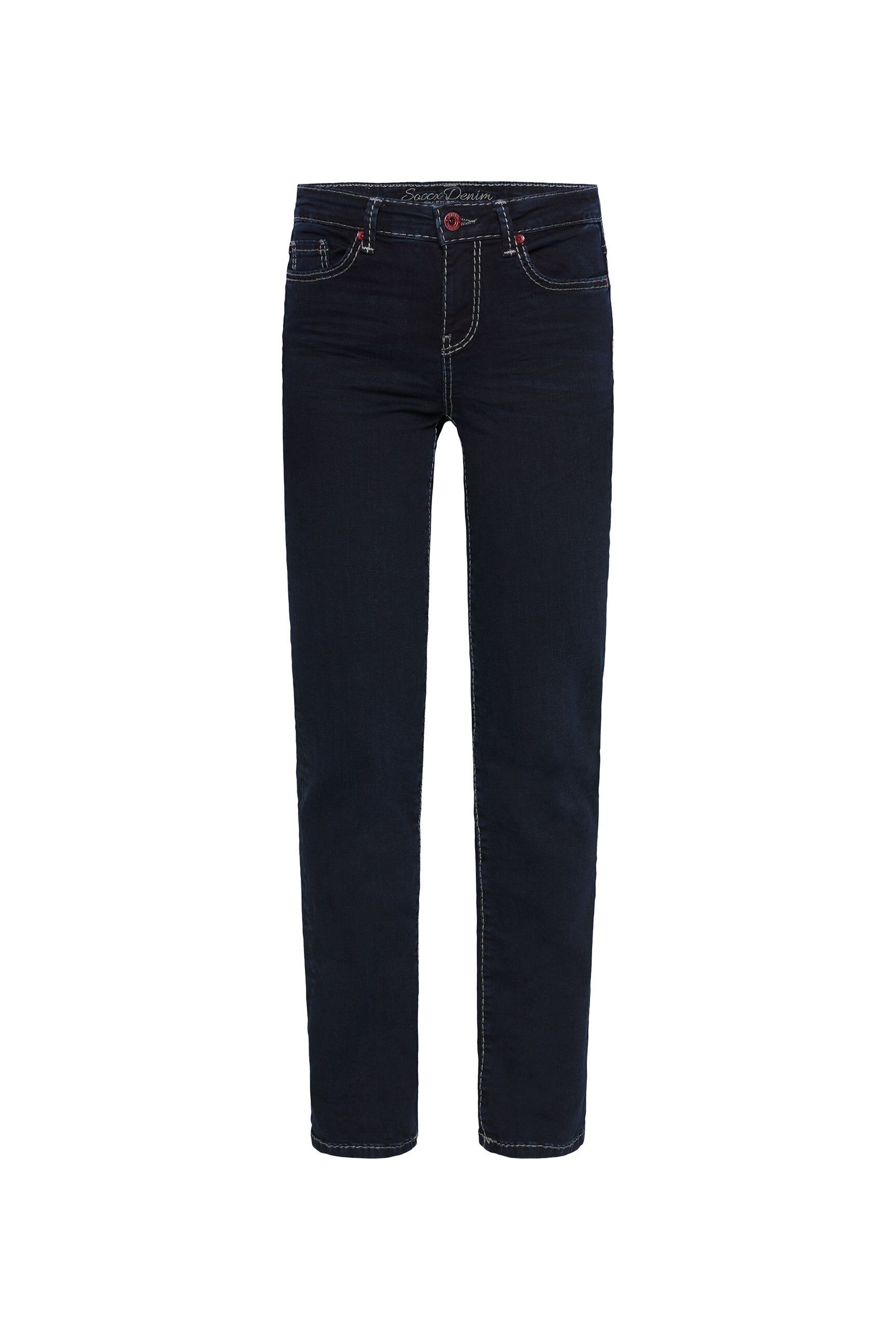 SOCCX Regular-fit-Jeans mit Stretch-Anteil