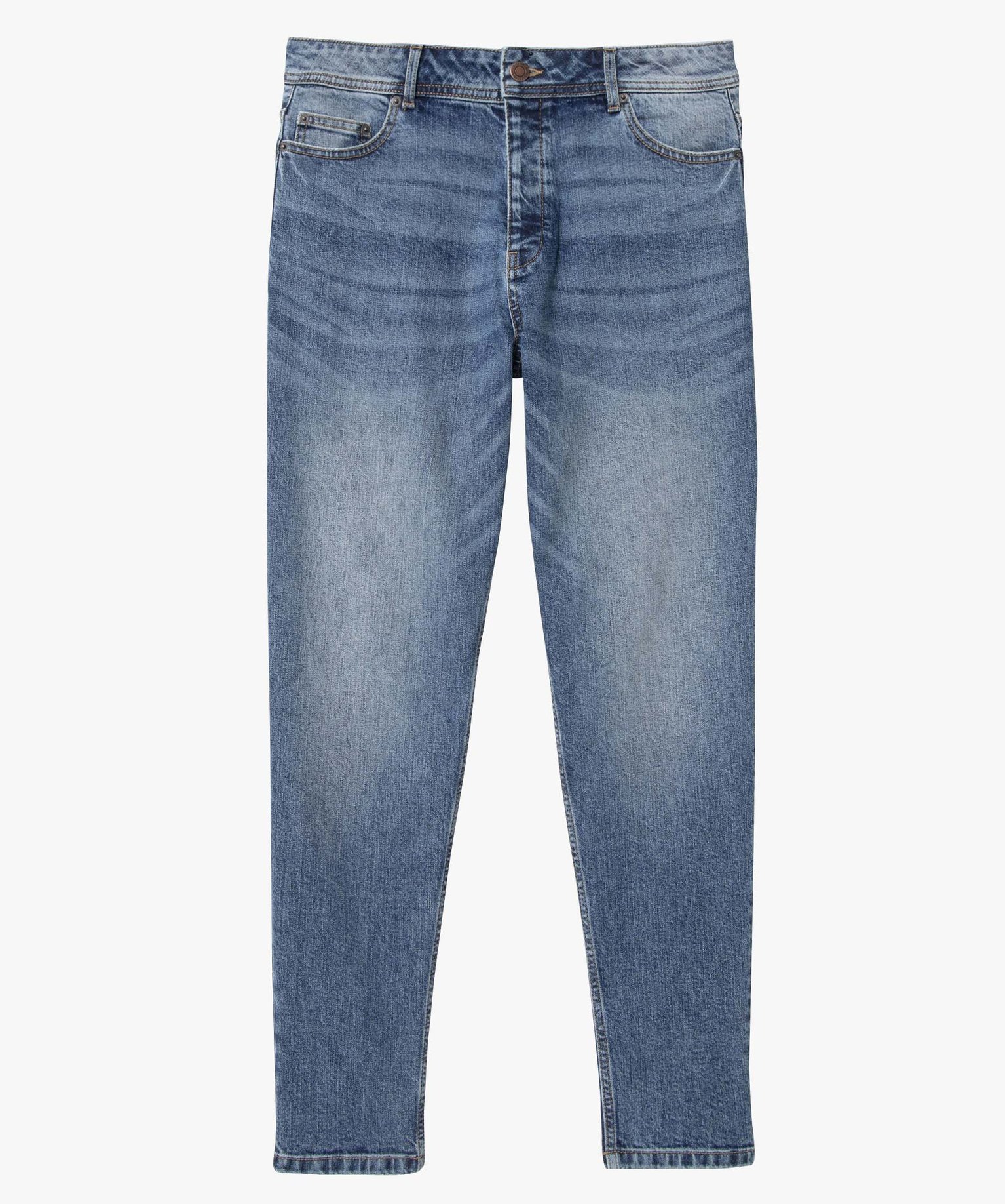 Jean homme tapered délavé - Camps United bleu | GEMO