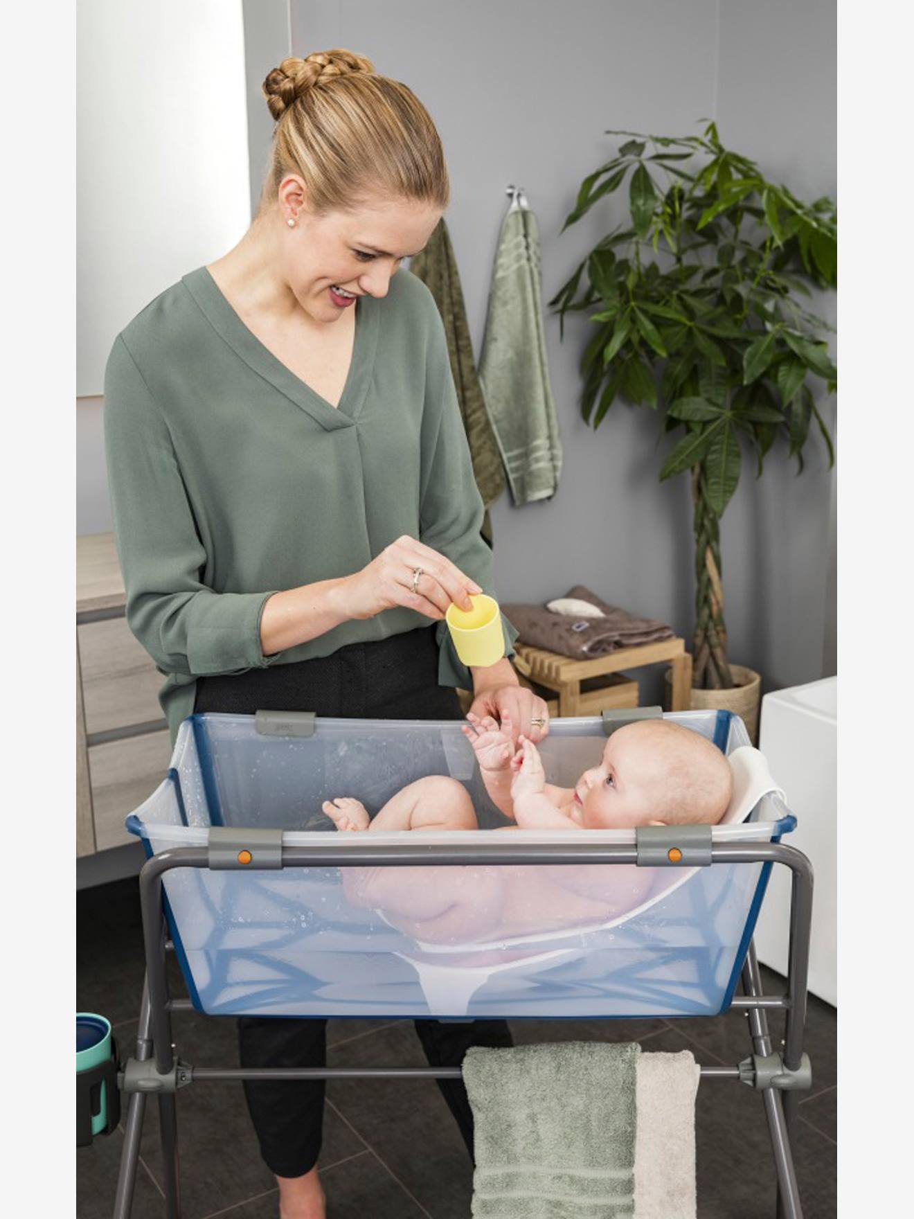 Support de bain Flexi Bath STOKKE gris